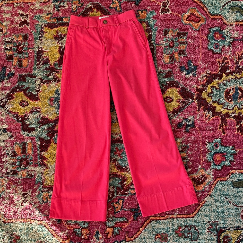 SPANX Supersmooth™ Stretch Twill Pants in Tulip (dark coral pink)